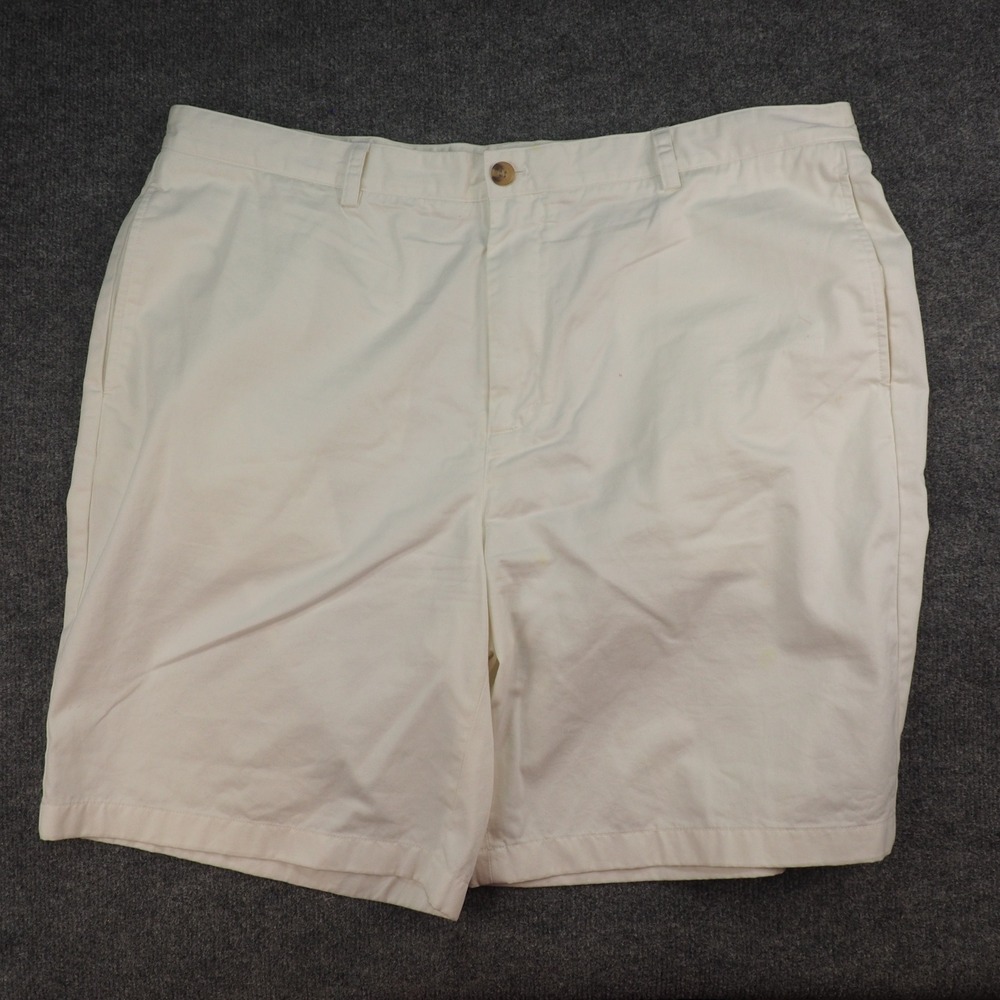 Vineyard Vines Club Short Mens 42 White Solid Preppy Coastal Summer Cotton